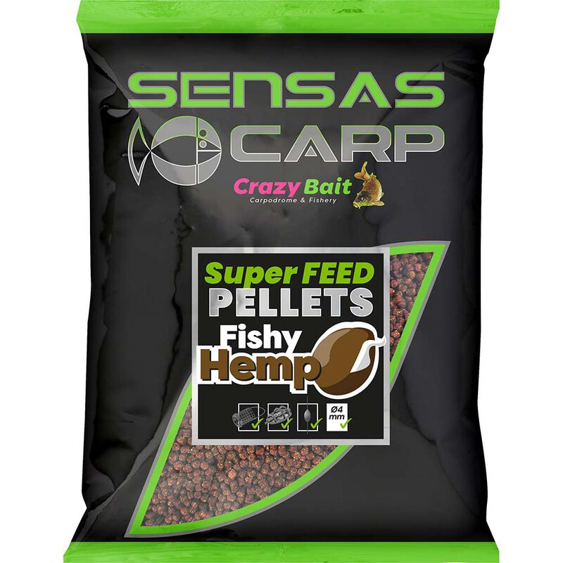 Pellet Sensas Super Feed Fishy Hemp 650 g - Pellets | Pacific P&ecirc;che
