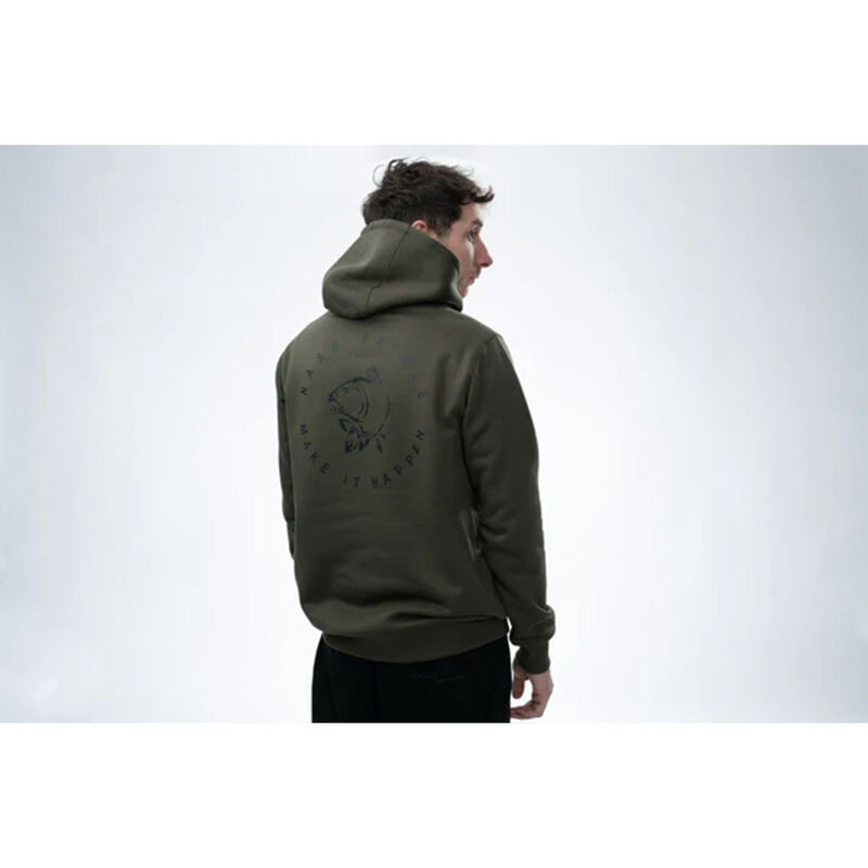 Sweat Nash Make It Carp Logo Hoody Green - Sweatshirts | Pacific P&ecirc;che