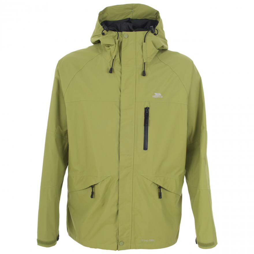 Veste Imperméable Homme Trespass Rakenfard – Taille XS, Gris Foncé, Avec Capuche (neuve)