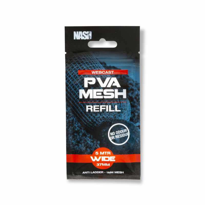 Recharge Filet Soluble Nash Webcast PVA Refill Wide 37mm - Filets | Pacific Pêche