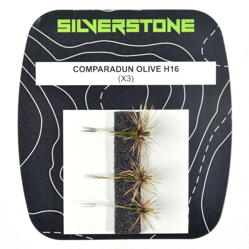 Mouche sèche silverstone comparadun olive h16 (x3) - Sèches | Pacific Pêche
