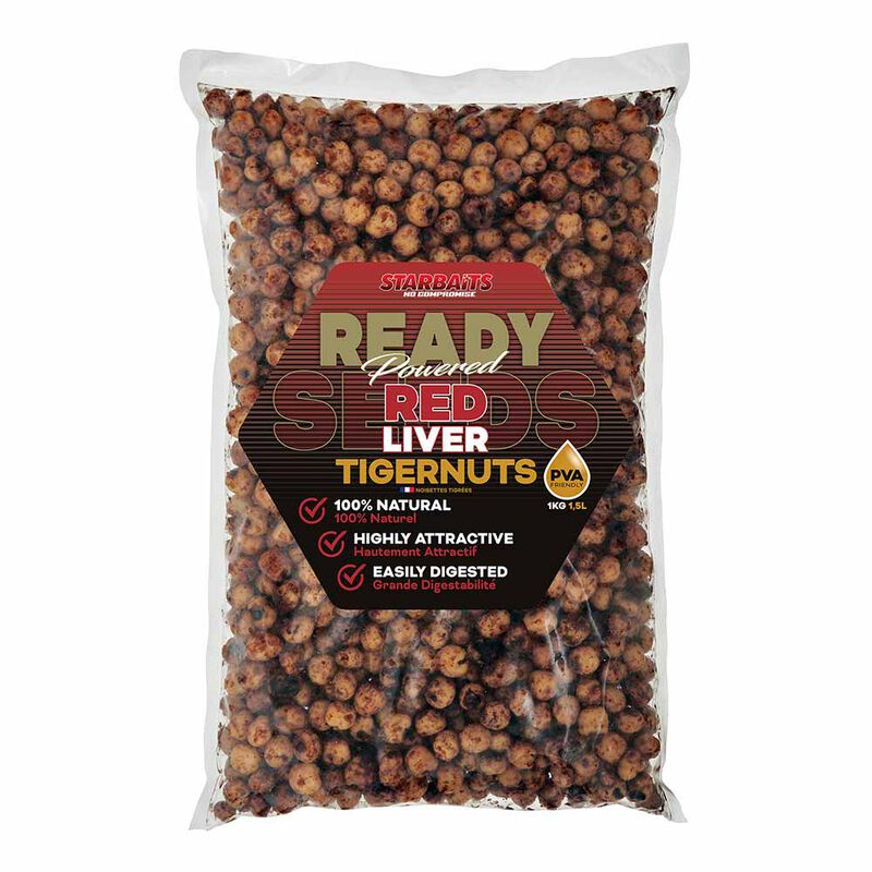 Graines Cuites Starbaits Ready Seed Red Liver Tigernuts - Pr&ecirc;tes &agrave; l'emploi | Pacific P&ecirc;che