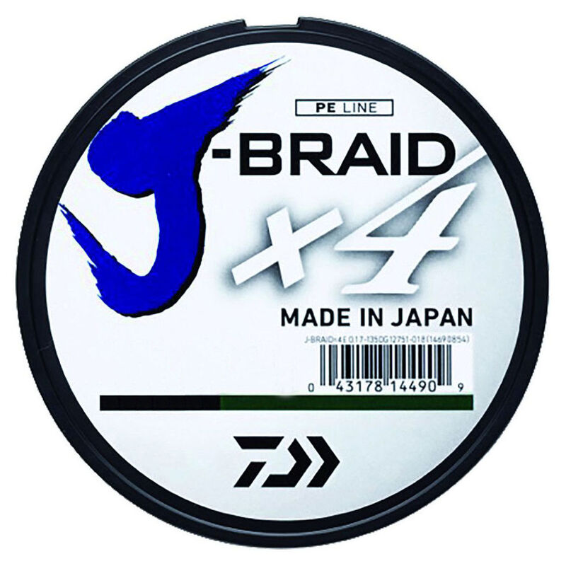 Tresse daiwa jbraid 4 brins multicolore 300m - Tresses | Pacific Pêche