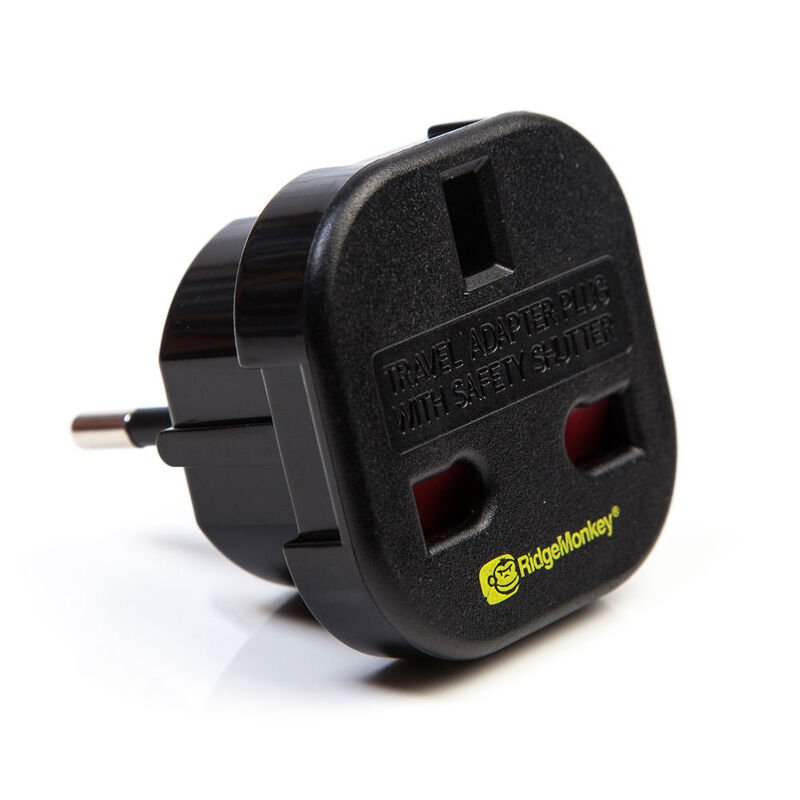 Adaptateur ridge monkey prise 3 broches vers 2 broches - Energie | Pacific P&ecirc;che