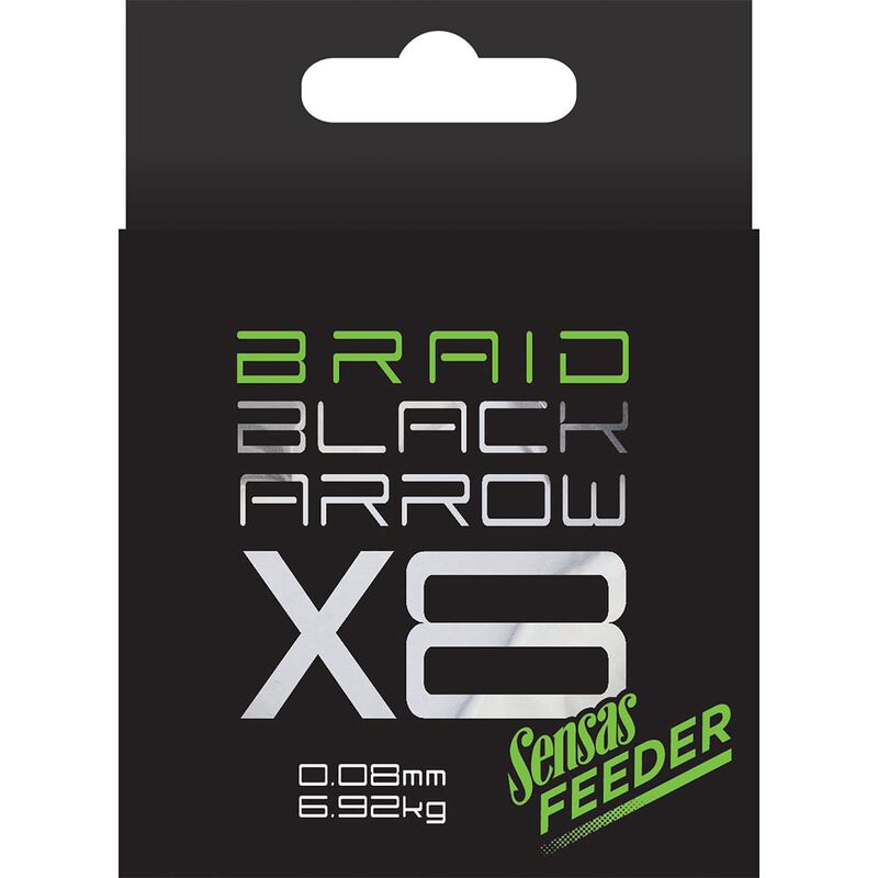 Tresse Sensas Black Arrow x8 Braid 150m 0.08mm - Tresses feeder | Pacific P&ecirc;che