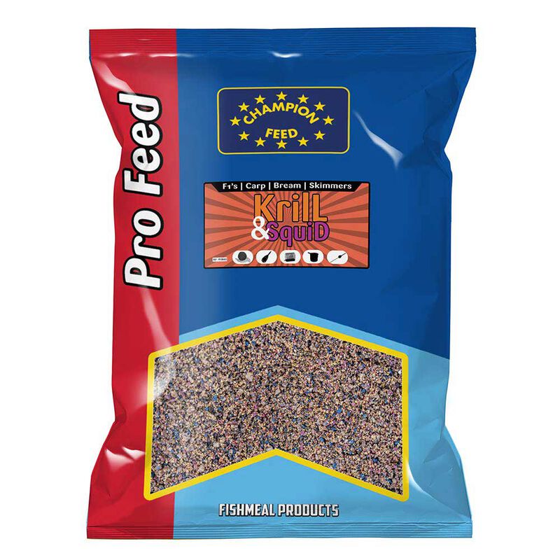 Amorce Champion Feed Groundbait Krill & Squid 2Kg - Amorces | Pacific Pêche