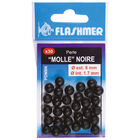 Perles molles noires flashmer pour montage coulissant daurade - Perles | Pacific Pêche