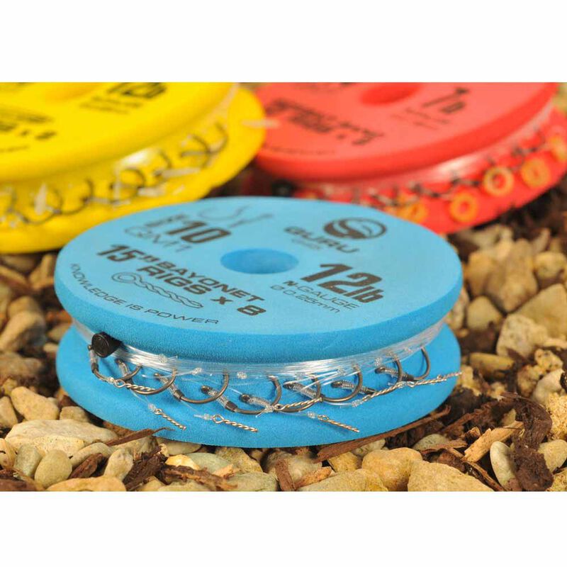 Hameçons montés coup guru bayonnets qm1 38cm (x8) - Hameçons / bas de ligne feeder | Pacific Pêche