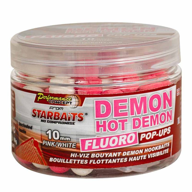Bouillettes flottantes carpe performance.con hot demon fluo popup - Flottantes | Pacific P&ecirc;che