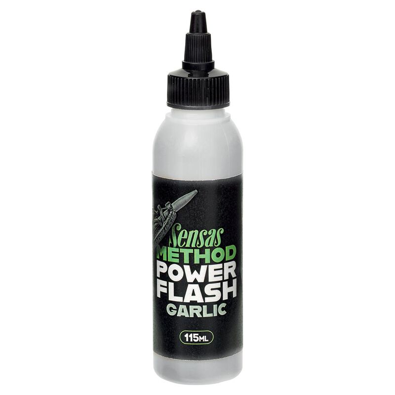 Attractant Sensas Power Flash Garlic 115 ml - Additifs | Pacific P&ecirc;che