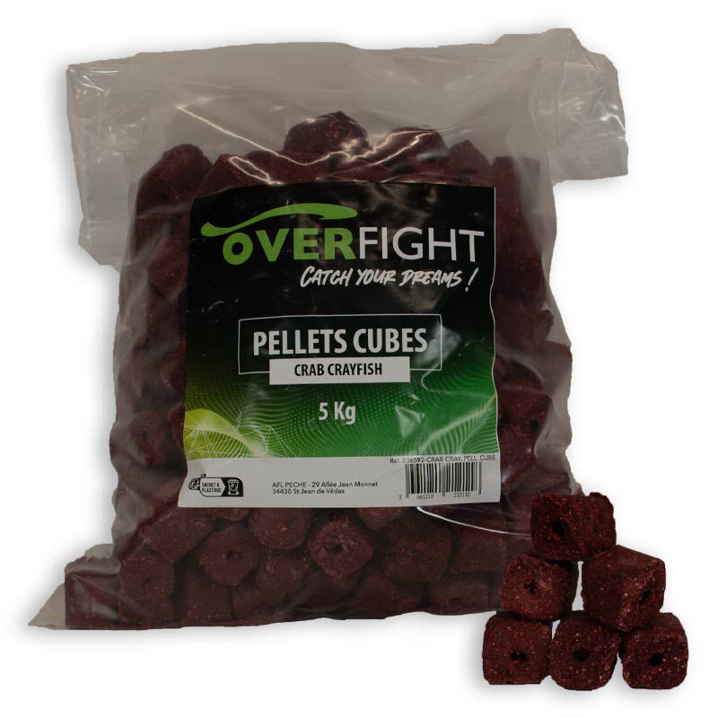 Pellets Overfight Crab Crayfish  Pellets Cube 5kg - Pellets | Pacific Pêche