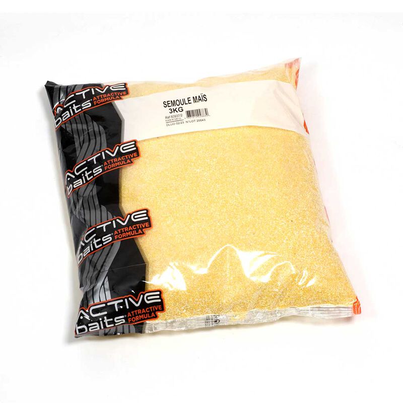 Semoule de mais active baits 3kg - Farines | Pacific Pêche