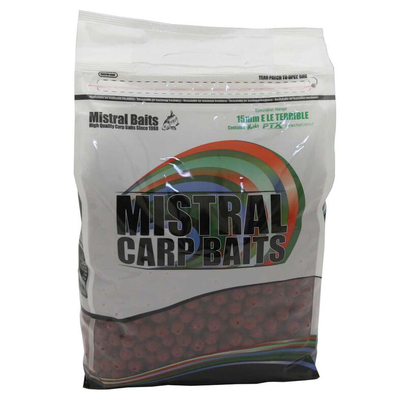 Bouillettes carpe mistral specialist range e le terrible boilies 1kg - Denses | Pacific P&ecirc;che