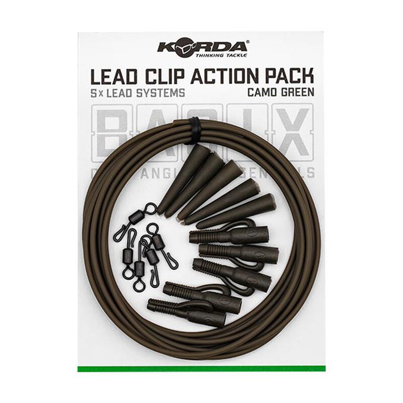 Clip plombs korda basix lead clip action pack - Clip plombs et c&ocirc;nes | Pacific P&ecirc;che