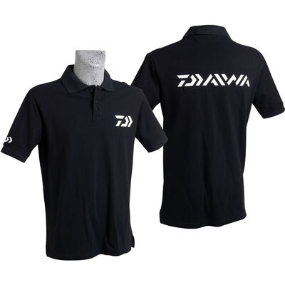 Polo daiwa noir manches courtes - Tee-Shirts | Pacific Pêche