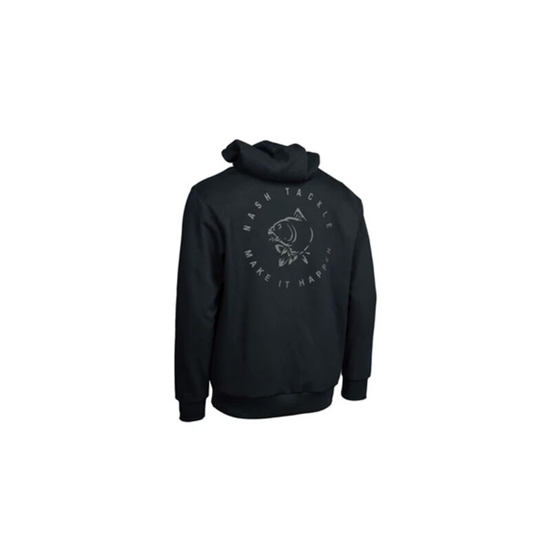 Sweat Nash Make It Happen Carp Logo Hoody Black - Sweatshirts | Pacific P&ecirc;che