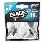 T&ecirc;te plomb&eacute;e fiiish black minnow 90 off shore 10g (x2) - T&ecirc;tes Plomb&eacute;es | Pacific P&ecirc;che