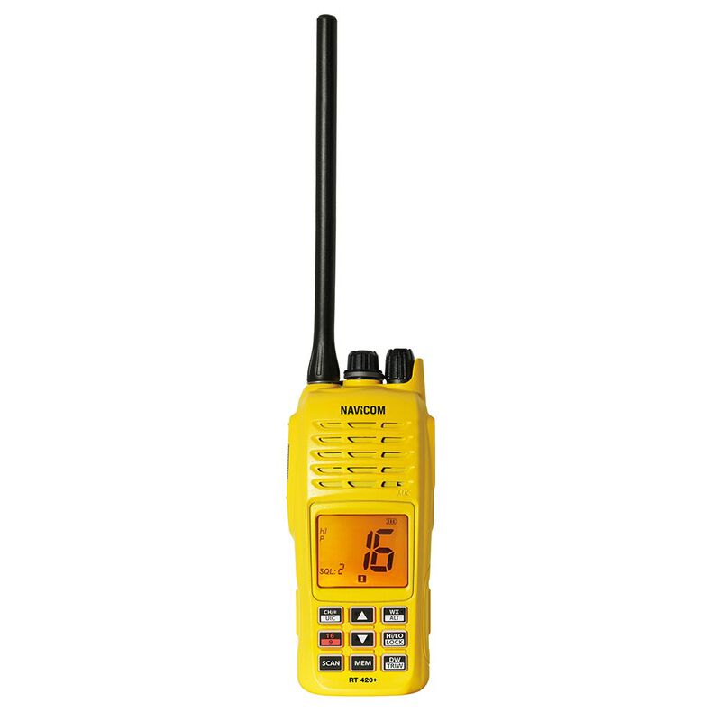 VHF Navicom RT420+ VHF portable 5W - &Eacute;tanche IPX7 et flottante. flashlight - Vhf/T&eacute;lephonie | Pacific P&ecirc;che