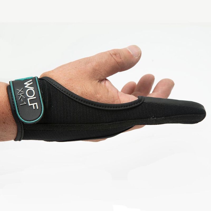 Doigtier de lancer wolf kevlar casting glove black - Accessoires Cannes | Pacific P&ecirc;che