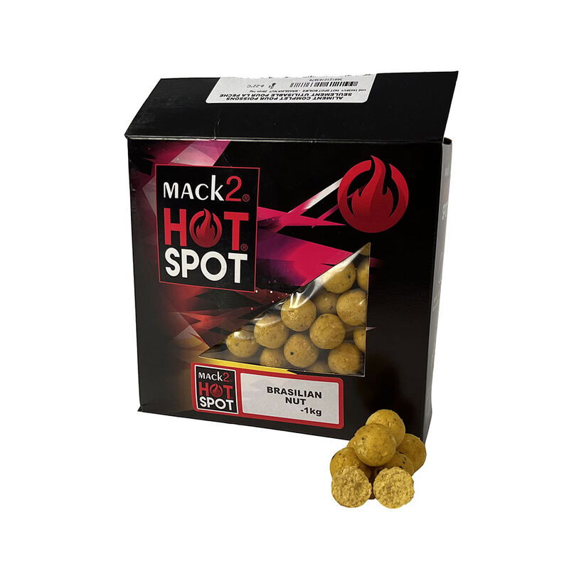 Bouillettes carpe mack2 Brasilian Nuts boilies 1kg - Denses | Pacific P&ecirc;che