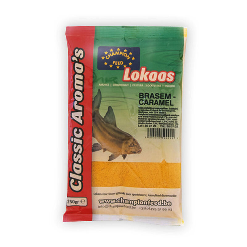 Additif Champion Feed Caramel Brasem 250g - Additifs | Pacific Pêche