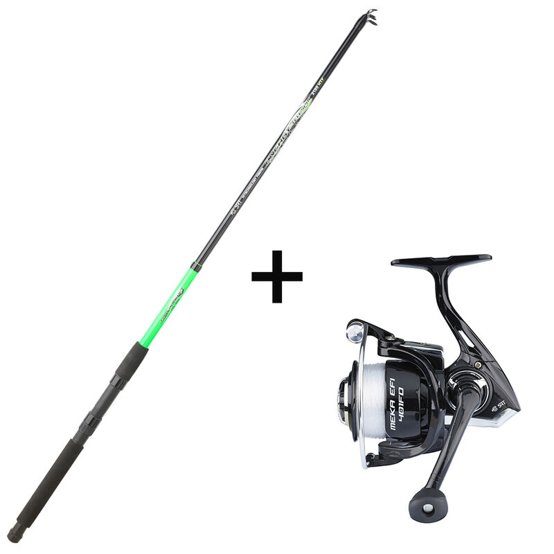 Ensemble Télescopique SERT Fish Instinct Energy Telespin 2.70m, 40-80g + Moulinet Meka Efi 4000Fd - Packs et ensembles | Pacific Pêche