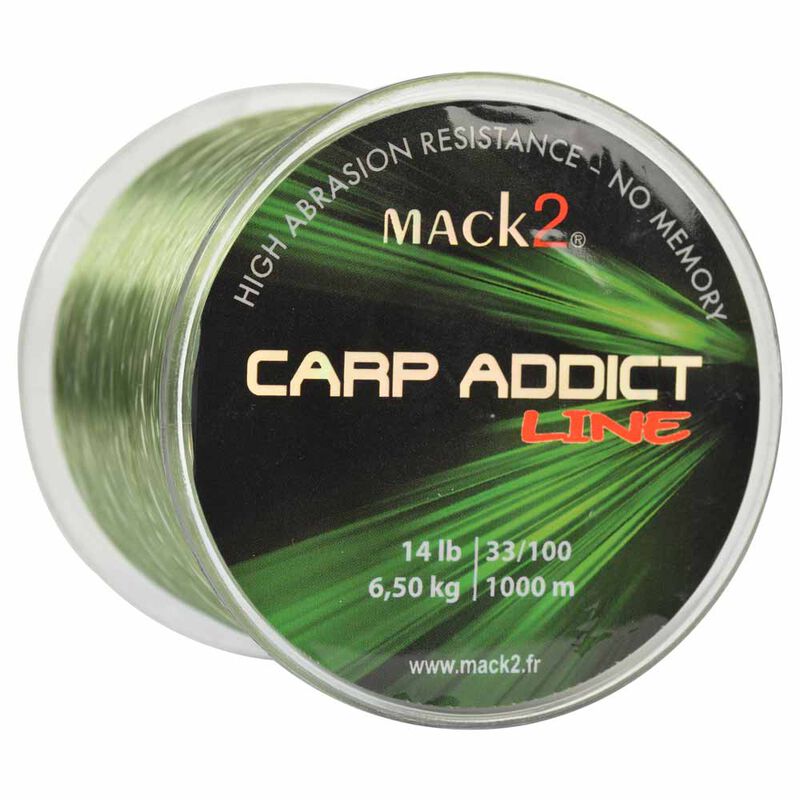 Nylon carpe mack2 carp addict line 1000 m - Monofilament | Pacific Pêche