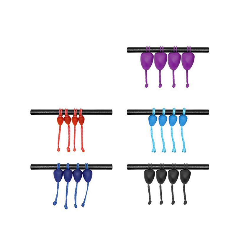 Connecteurs en Dacron pour &eacute;lastique COLMIC SMALL 4X6MM ROUGE (X4) - Soldes Coup | Pacific P&ecirc;che