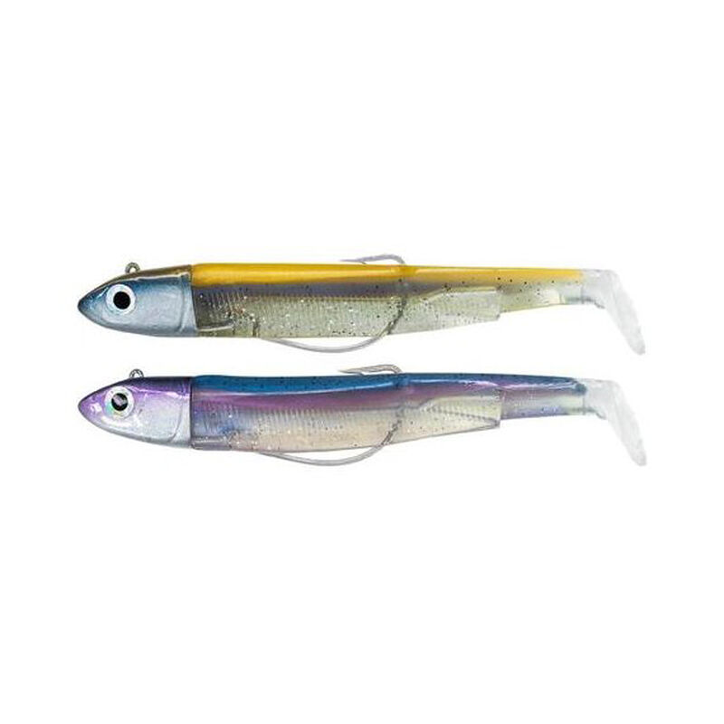 Leurre souple fiiish double combo black minnow 120 off shore 12cm 25g avec rattle - Leurres souples | Pacific Pêche