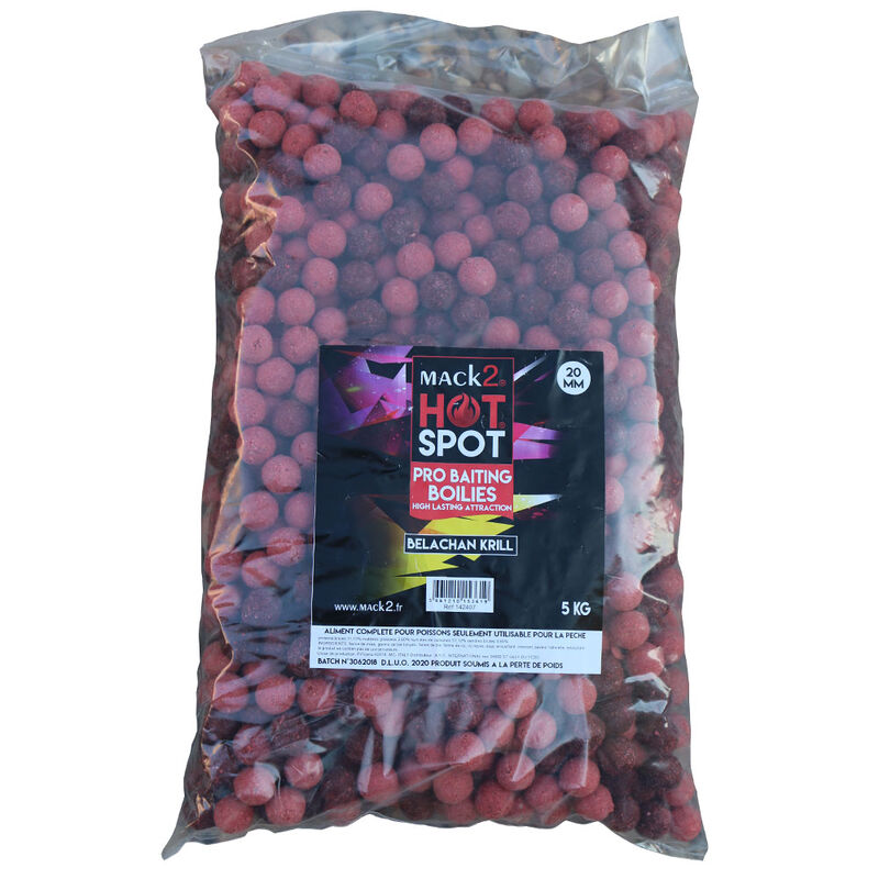Bouillettes carpe mack2 pro baiting boilies belachan krill 20 mm 5 kg - Denses | Pacific P&ecirc;che