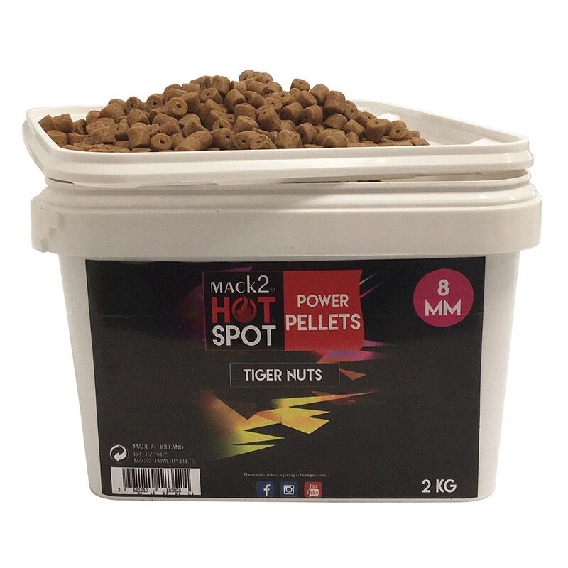 Seau pellets mack2 power pellets tiger nuts 2kg - Amor&ccedil;ages | Pacific P&ecirc;che