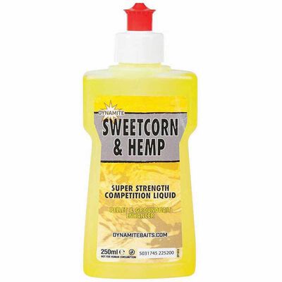 Attractant Liquide Dynamite Baits Sweetcorn/Hemp 250 ml - Additifs | Pacific P&ecirc;che