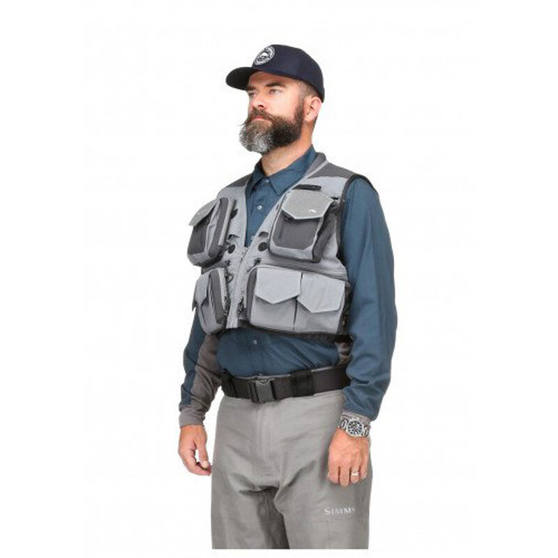 Veste Simms G3 Guide Vest Steel - Vestes/Gilets | Pacific P&ecirc;che