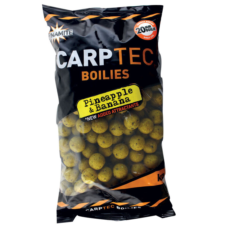 Bouillettes carpe dynamite baits carptec pineapple and banana 20mm 2kg - Bouillettes | Pacific Pêche