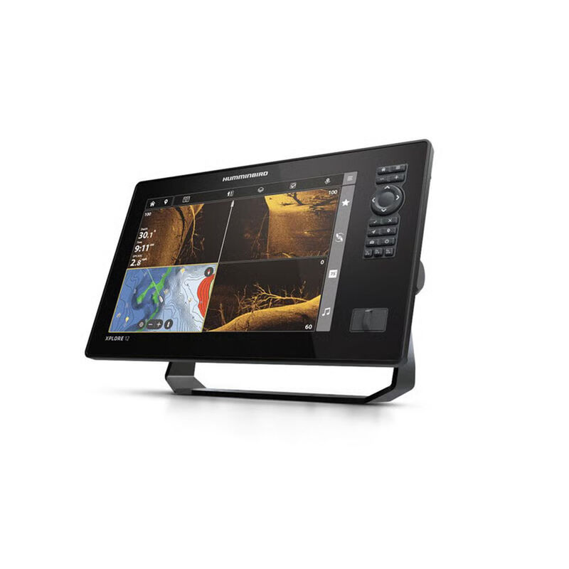 Sondeur Humminbird Combin&eacute; Tactile XPLORE 12-MEGA SI+-Sonde Tableau Arri&egrave;re + T&deg; - Sondeurs | Pacific P&ecirc;che