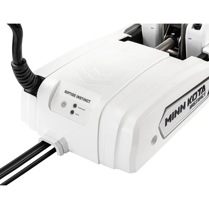 Moteur Avant Minn Kota RIPTIDE INSTINCT QUEST - BLANC - 90/115 lbs - 24/36V - 182 cm - Ventes Flash | Pacific P&ecirc;che