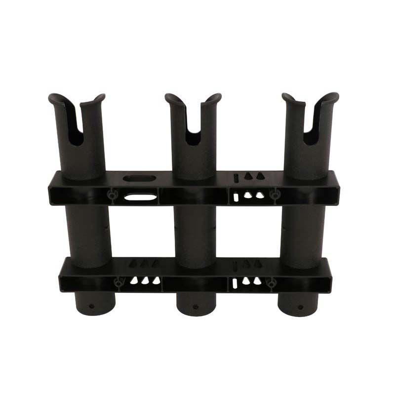 Porte Canne Seanox 3 Cannes Fixe PVC Noir - Am&eacute;nagement Barque | Pacific P&ecirc;che
