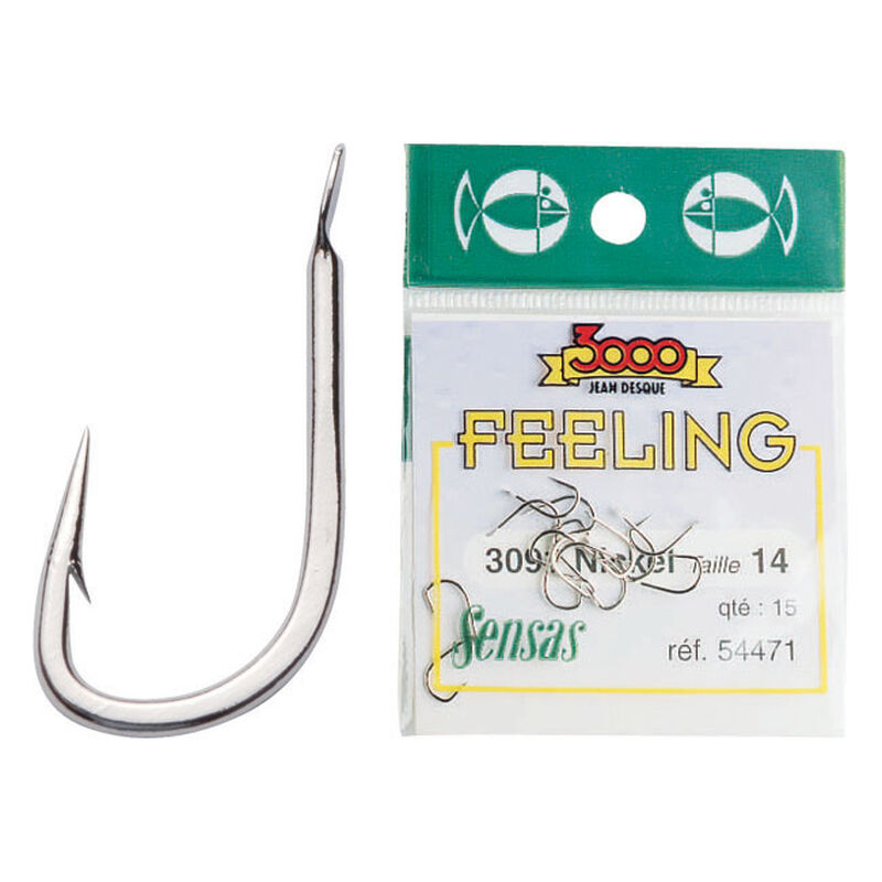 Hame&ccedil;ons coup sensas feeling 3091 nickel (x15) - Hame&ccedil;ons non Mont&eacute;s &agrave; Palettes | Pacific P&ecirc;che