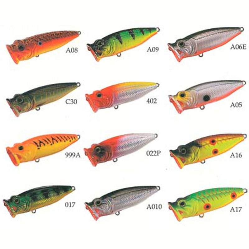 Leurre dur surface popper strike pro x-pop tiny 4,5cm 4g - Surface | Pacific P&ecirc;che