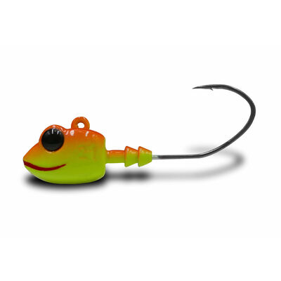 T&ecirc;te Plomb&eacute;e VMC Frog Jig Fire Tiger (x3) - T&ecirc;tes plomb&eacute;es | Pacific P&ecirc;che
