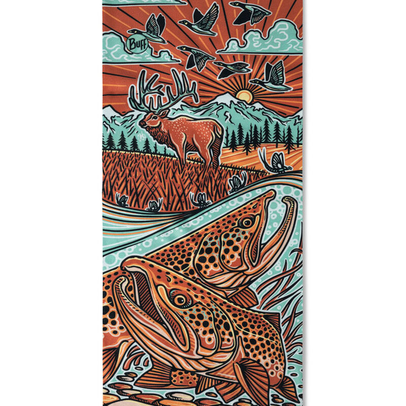 Tour de cou Buff Casey Underwood Trout Scape MU - Tours de cou | Pacific P&ecirc;che