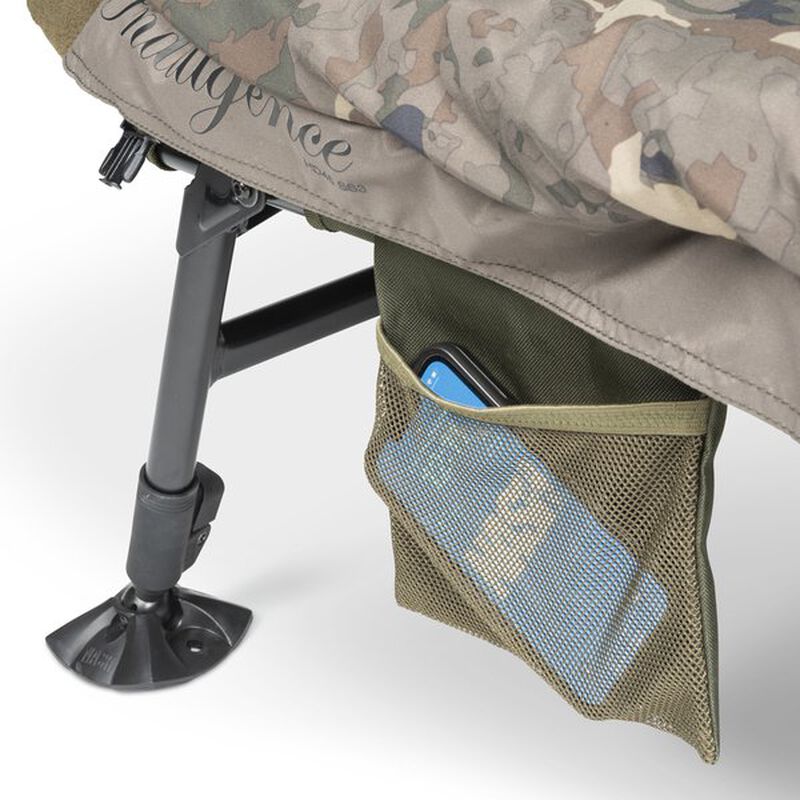 Bedchair Nash Indulgence HD40 8 Leg Sleep System Camo Emperor - Bedchairs  pêche à la carpe