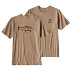 T-shirt patagonia m's world trout rio tigre mojave kaki - Tee-shirts | Pacific P&ecirc;che