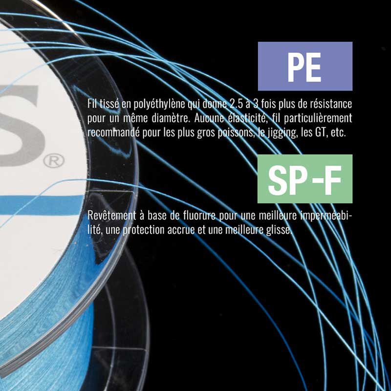 Tresse varivas 8 brins high grade bleue 150m - Tresses | Pacific P&ecirc;che