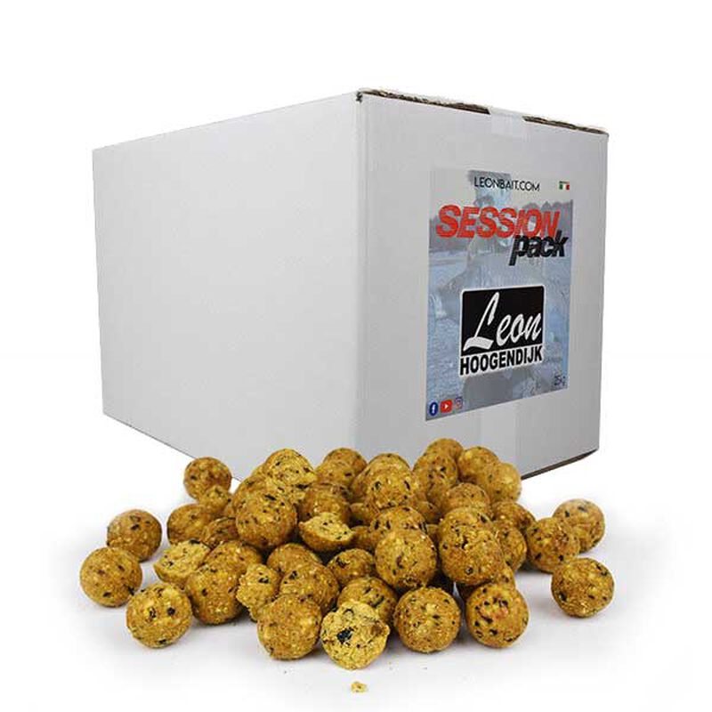 Bouillettes carpe leon hoogendijk session pack banana pineapple butyric 25kg - Denses | Pacific P&ecirc;che