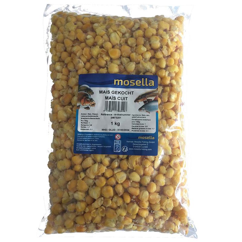 Mais Cuit Mosella Sac de 1 KG - Graines Pr&ecirc;t &agrave; P&ecirc;cher | Pacific P&ecirc;che