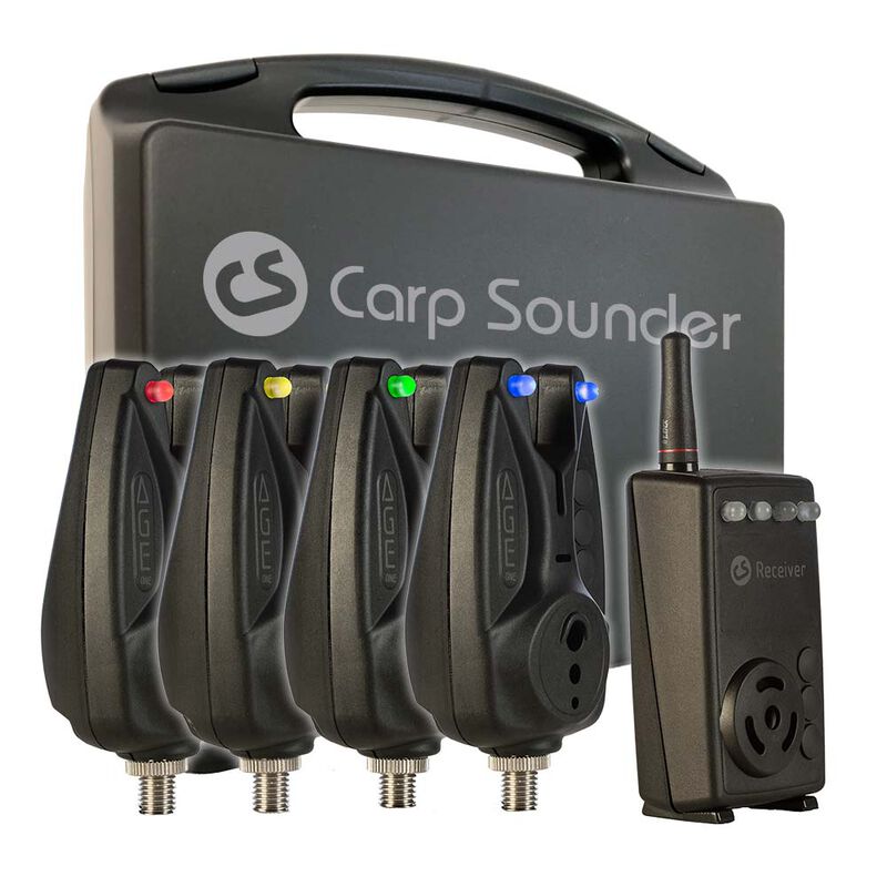 Coffret 4 détecteurs carpe carpsounder age-one + centrale - Coffrets détecteurs | Pacific Pêche