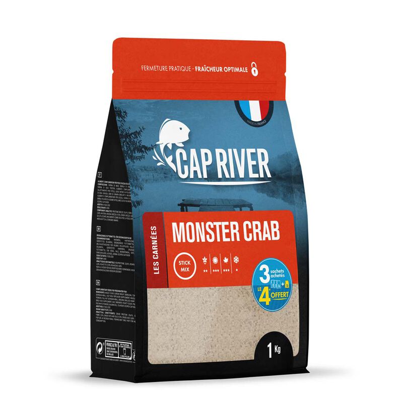 Stick Mix Cap River Monster Crab 1kg - Sticks Mix | Pacific P&ecirc;che