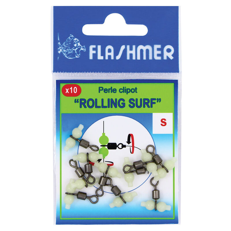Perle clipot flashmer pater roller phospho - Emerillons mer | Pacific P&ecirc;che