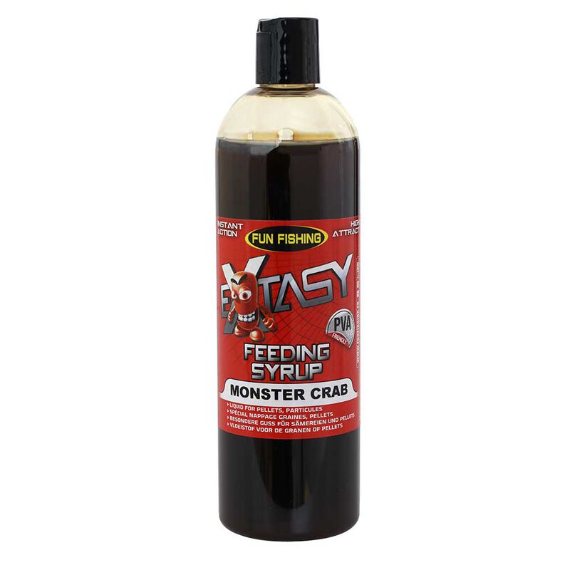Attractant liquide funfishing feeding syrup extasy monster crab 480ml - Additifs | Pacific Pêche
